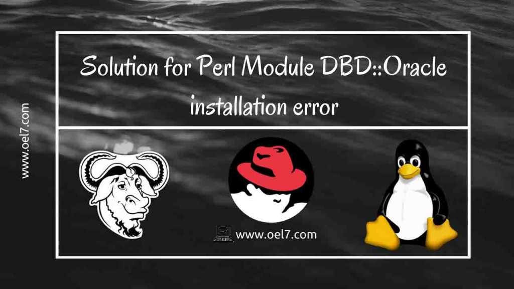 Solution for Perl Module DBD::Oracle installation error