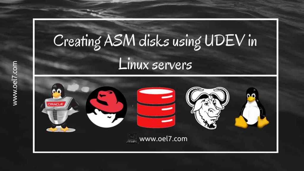 Creating UDEV ASM Disks using UDEV in Linux servers