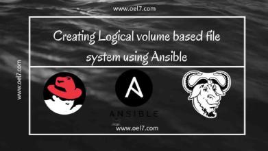 Create a Logical volume using Ansible