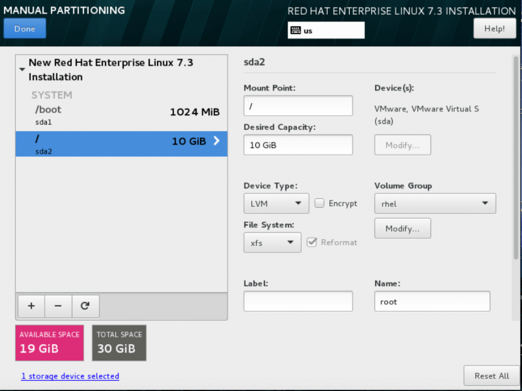 / Partition under Logical volume management