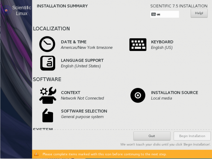 Step by step Scientific Linux 7.5 Installation guide with screenshots