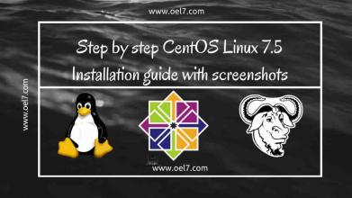 Step by step CentOS Linux 7.5 Installation guide with screenshots