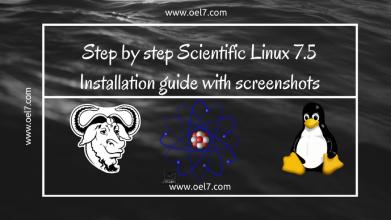 Step by step Scientific Linux 7.5 Installation guide with screenshots