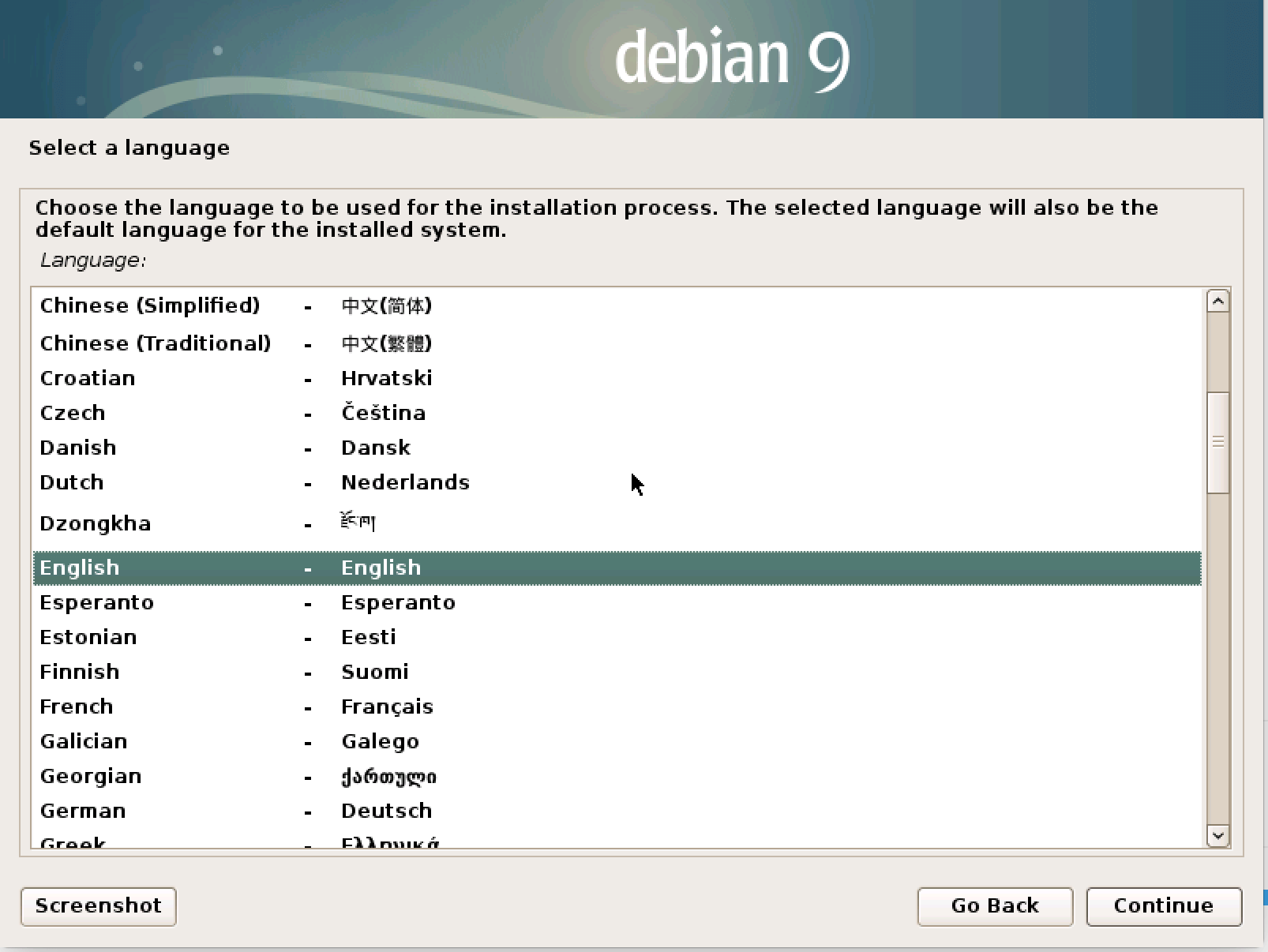 Continue back. Установщик Debian. Установка Debian. Установка по Debian. Debian 9.