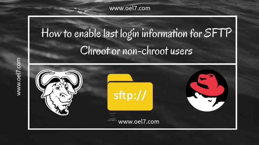 How to enable last login information for SFTP chroot or non-chroot users