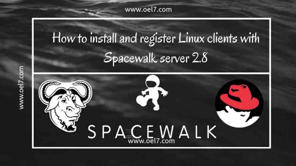 How to install and register Linux clients with Spacewalk server 2.8 1