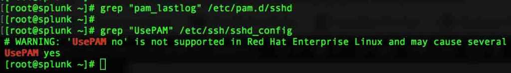 sshd pam configuration