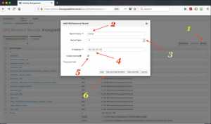 Adding DNS resource Record
