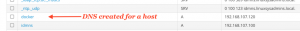 Created DNS record in a zone