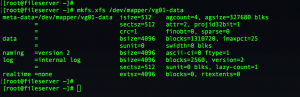 Creating filesystem on a logical volume