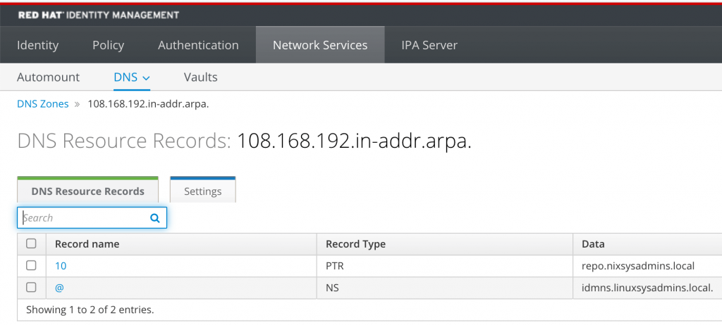 DNS PTR record created using IPA command from CLI