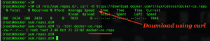 Download the docker repo file