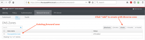 Add DNS reverse zone in IDM server