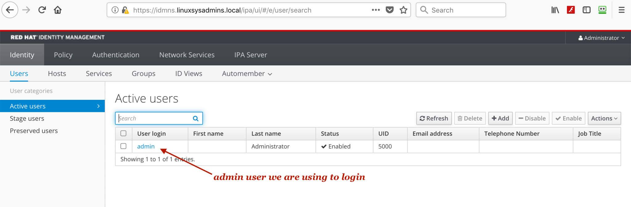 Linux Admin Users Uid Admin Setup an Identity Management server in Linux using IPA – Linux sysadmins