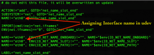 change parameters n udev rule file