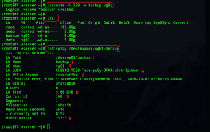 lvcreate using extent size in Linux