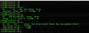 pvs vgs lvs commands in Linux