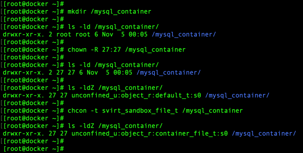 Manage data in Docker container