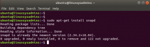 sudo apt-get install snapd