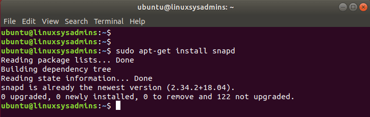 Install snapd