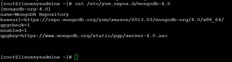 How to Install MongoDB 4.0.5 on CentOS and Red Hat7 1