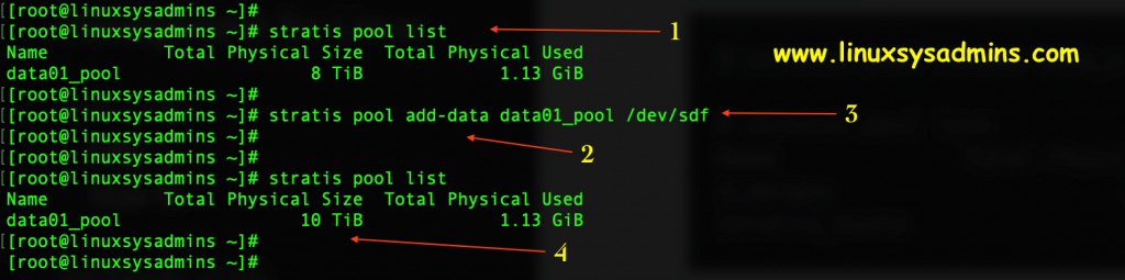 Stratis layered storage - Adding an additional disk to the existing pool in Stratis