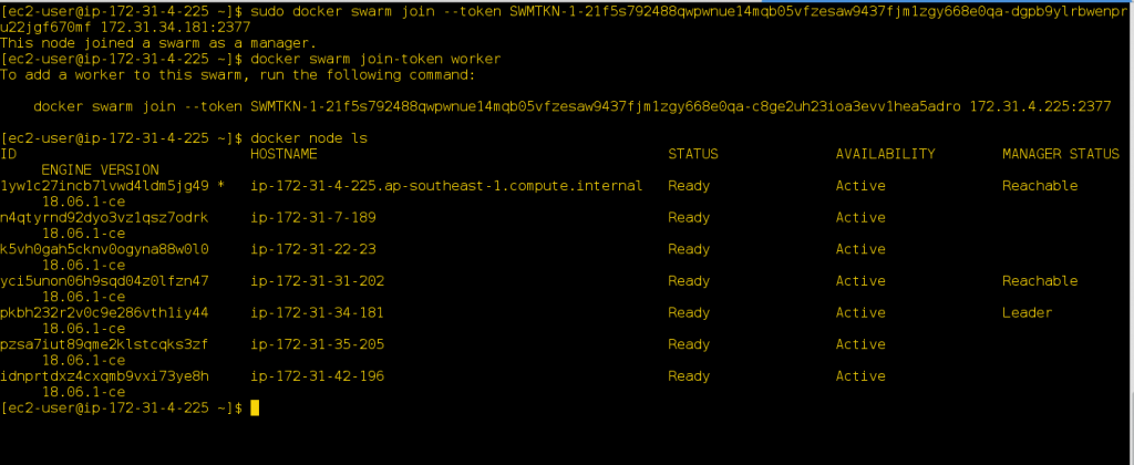 Creating an HA Docker Swarm over AWS 3