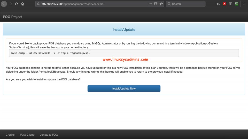 Update database schema