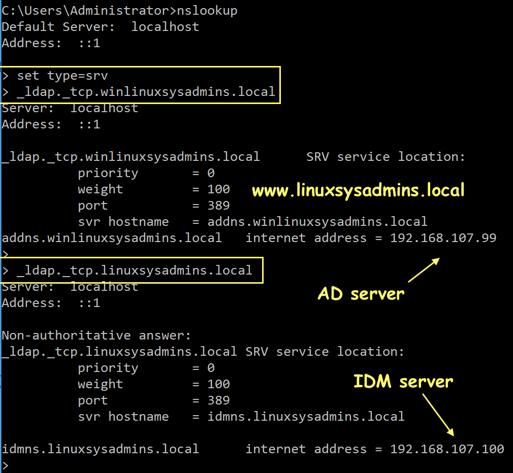 Verify DNS config in AD