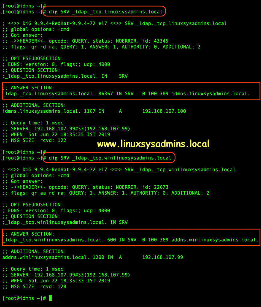 Verify DNS config in IDM