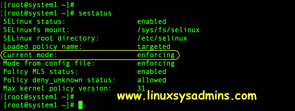 SELinux Status