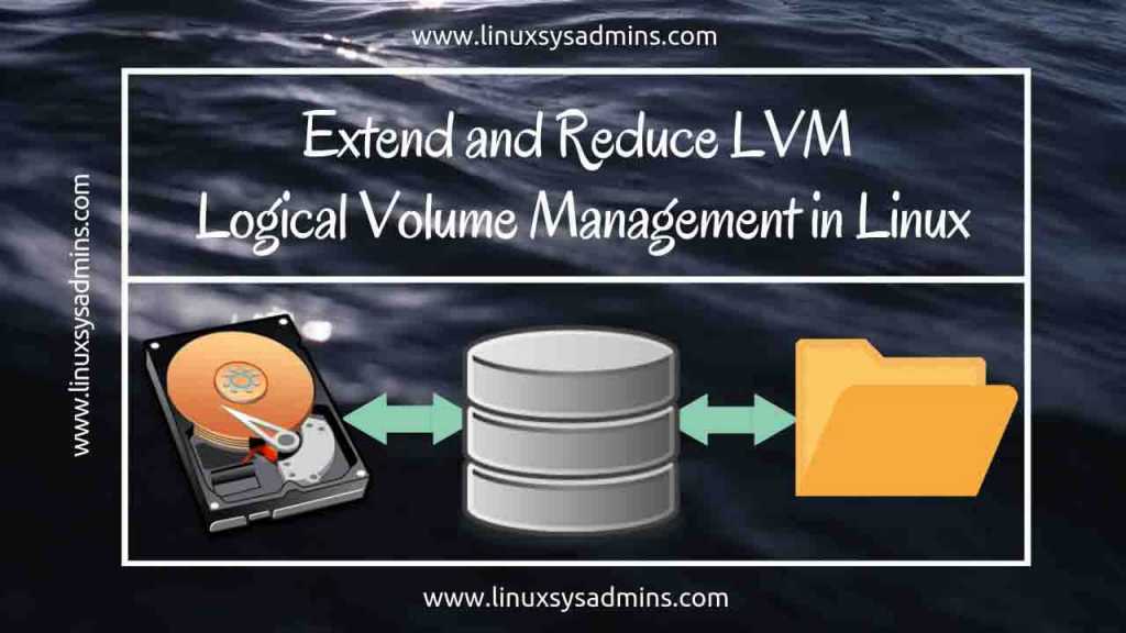 Extend and Reduce LVM Logical Volume Management in Linux
