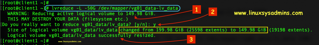 Extend and Reduce LVM - Reducing Logical Volume