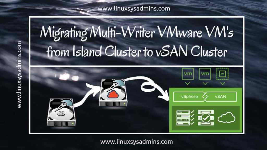 Migrating Multi-Writer VMware VM's from Island Cluster to vSAN Cluster