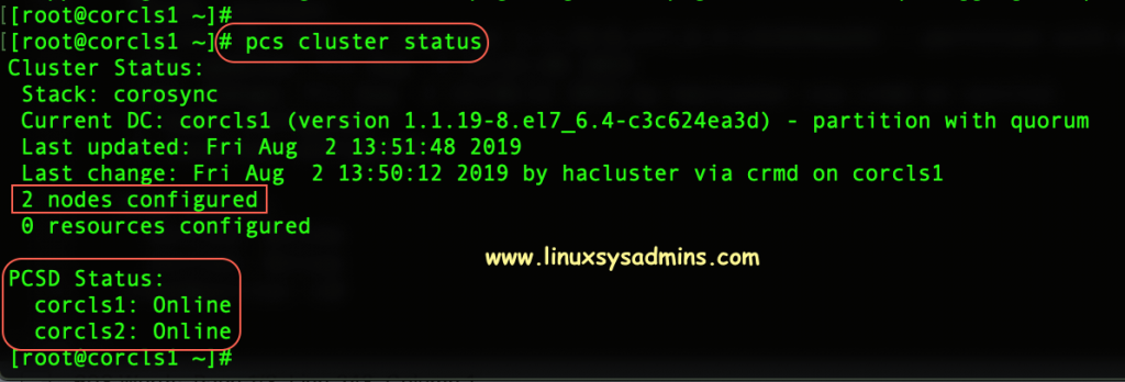 Verify the Cluster Status