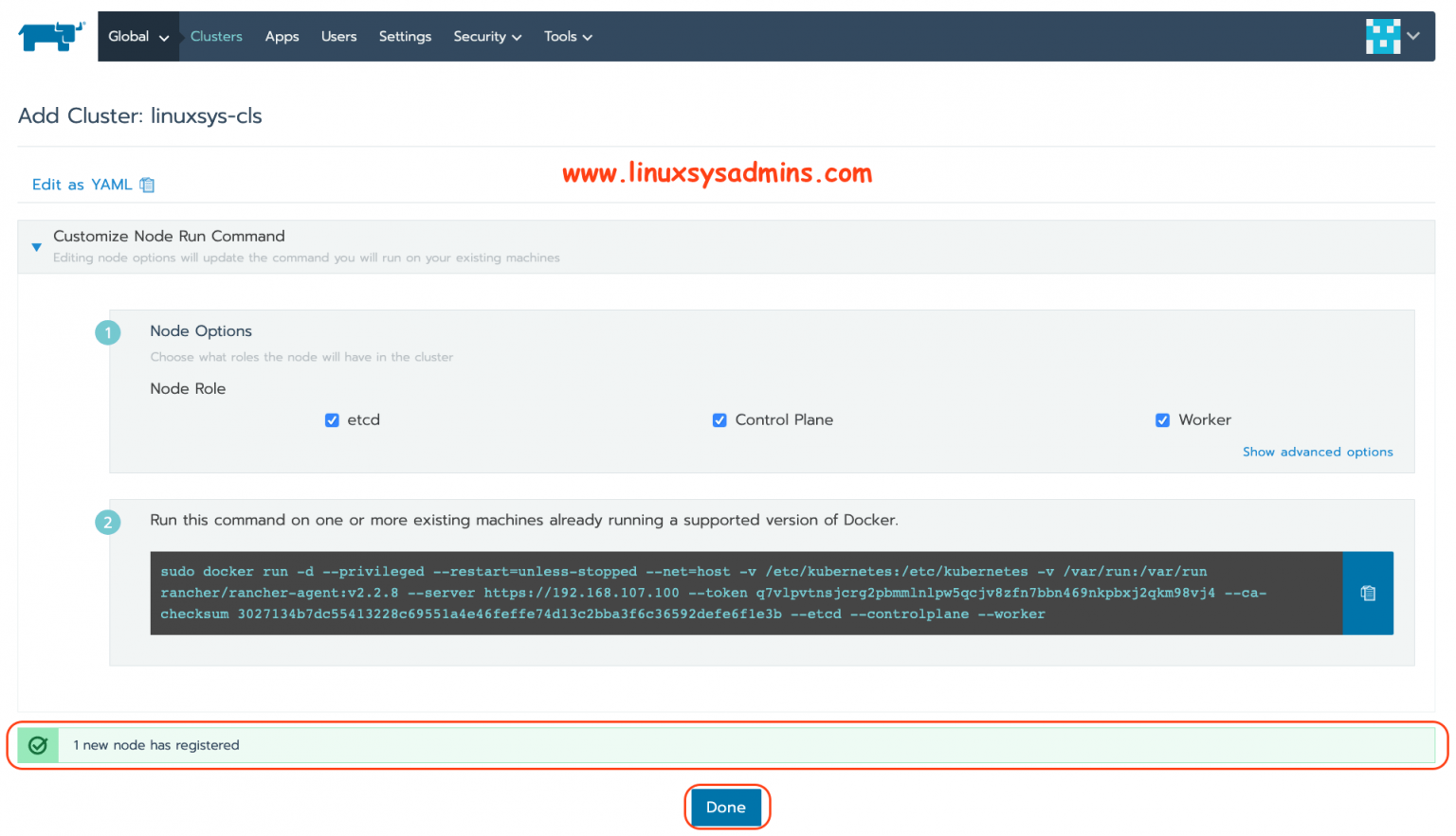 How to Set up a Kubernetes Cluster with Rancher – Linux sysadmins