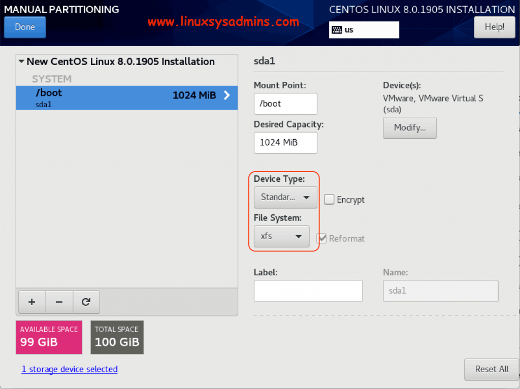 Step by Step Installing CentOS Linux 8 with Screenshots 1