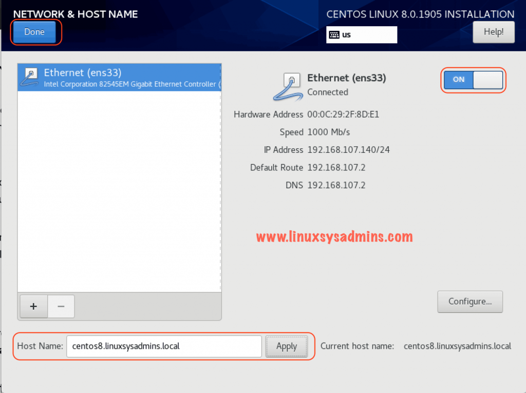 Set hostname and IP from DHCP