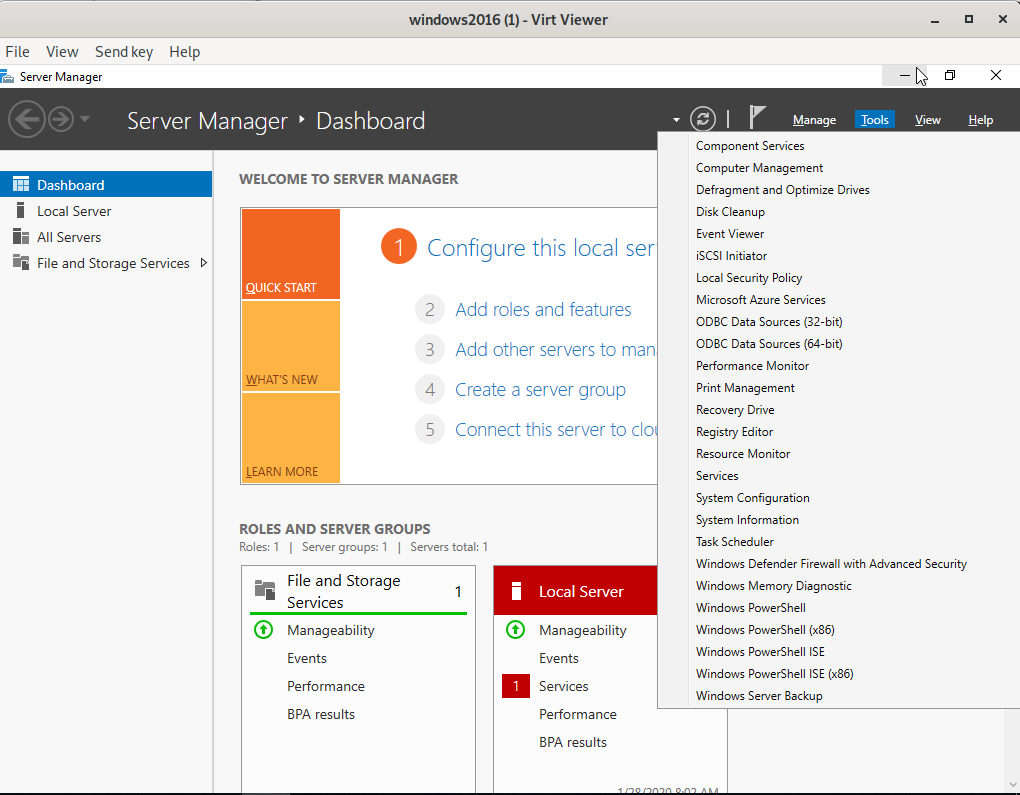 Navigate to firewall menu