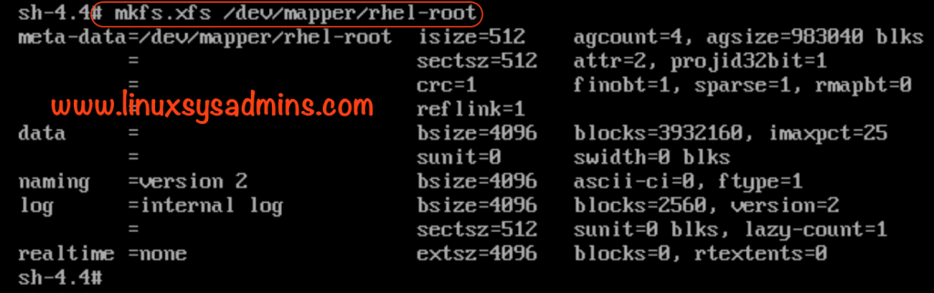 How to Shrink XFS Partition for the root filesystem | 1 Easy guide 6