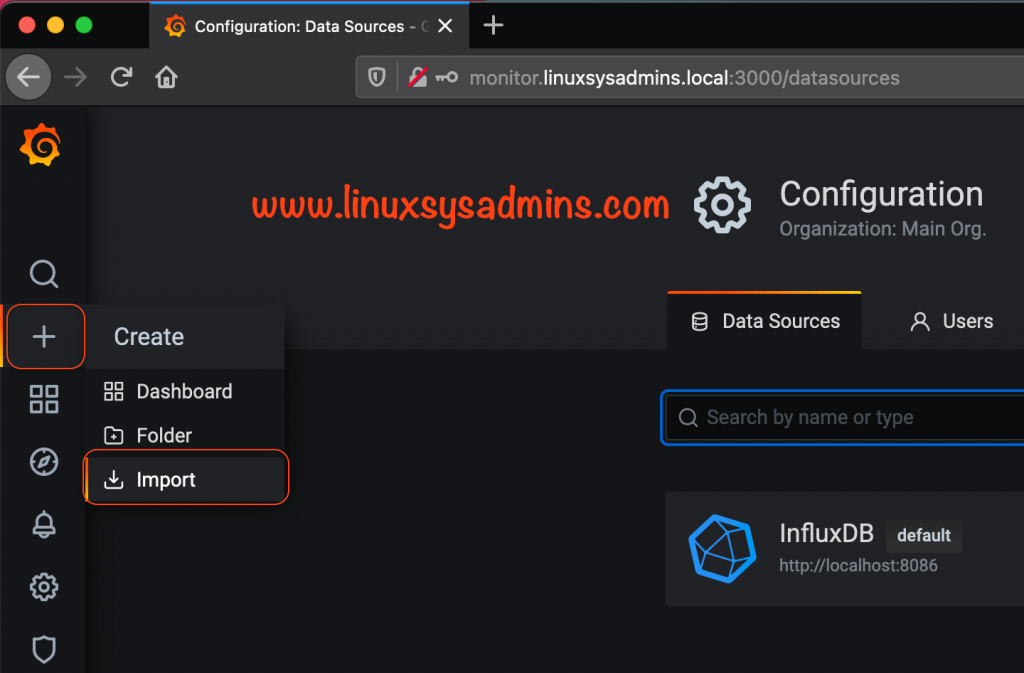 Importing preconfgured dashboard