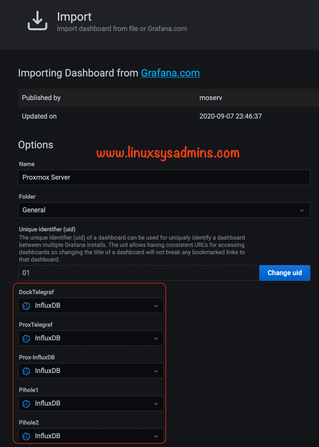 Monitoring Proxmox with InfluxDB and Grafana in 4 Easy steps – Linux ...