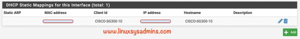 DHCP Static Mappings for Cisco Switch