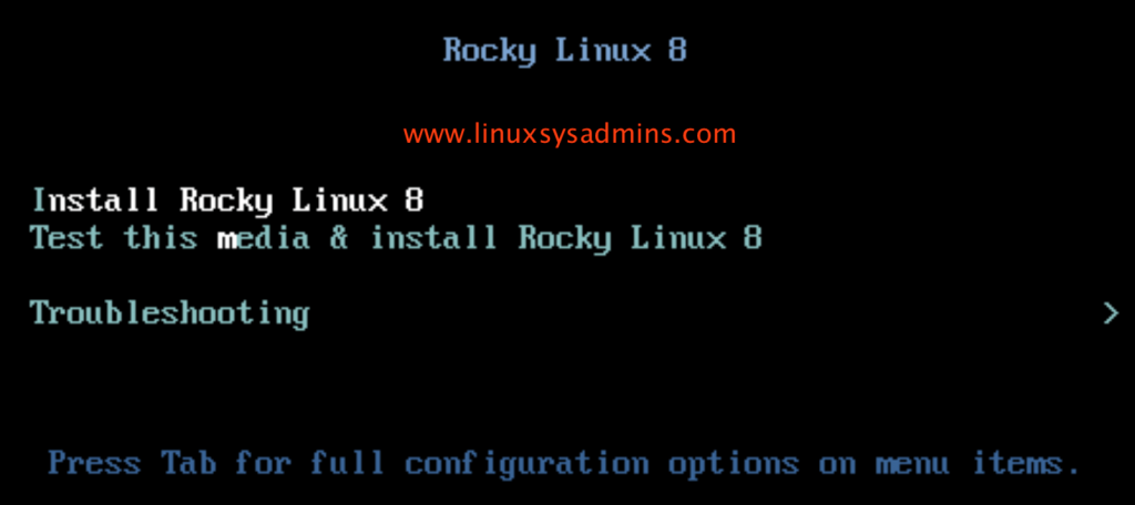 Install Rocky Linux 8